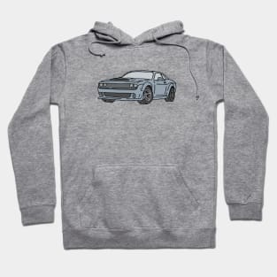 american muscle car Hoodie